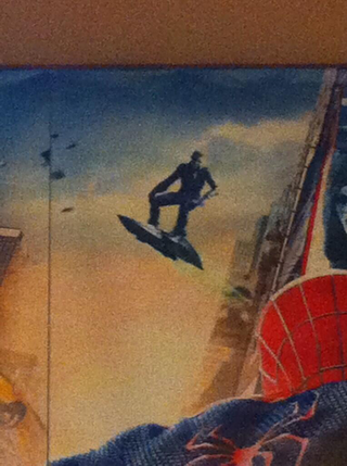 Illustration for article titled First (fuzzy) look at Amazing Spider-Man's Rhino and Green Goblin